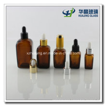 5ml-100ml Amber Square Glass Essential Oil Dropper Bottles